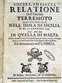 Figura 11 terremoti in Sicilia - Malta - Umbria 1693